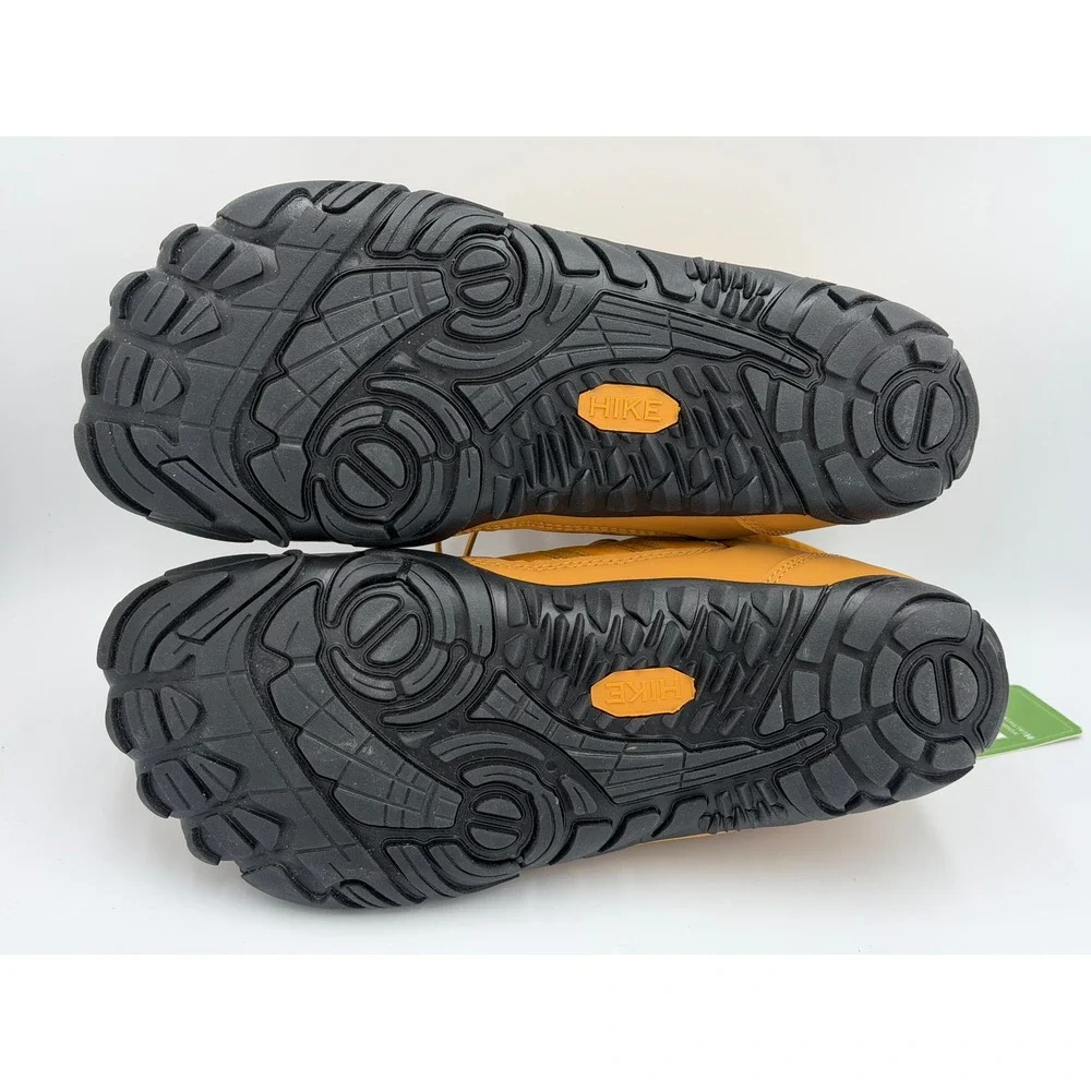 HIKE Footwear HF Barefoot Winter Boots Mens EU 42 Yellow Insulated Wide Toe Box